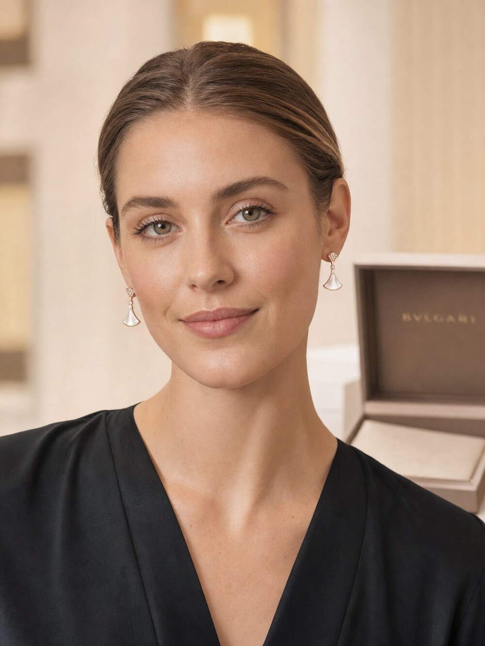 Bulgari Refined Statement Earrings Style 6 | New with Box - Picture 8 of 9